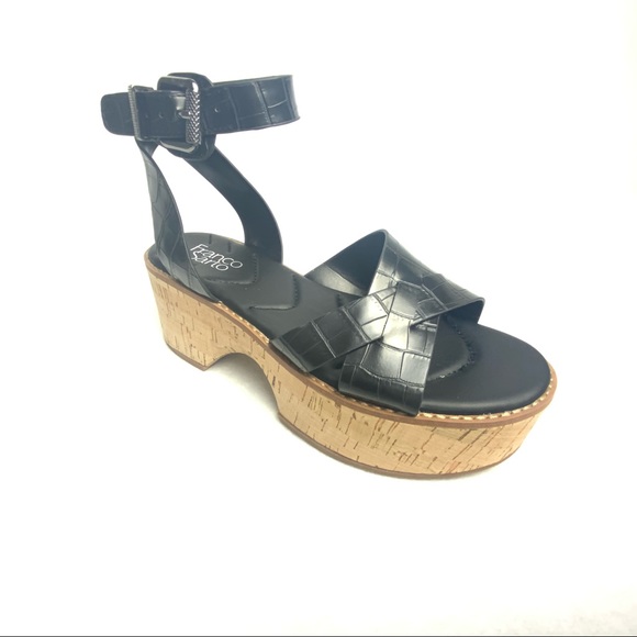 Franco Sarto Shoes - FRANCO SARTO Sabello Croc Embossed Platform sandal